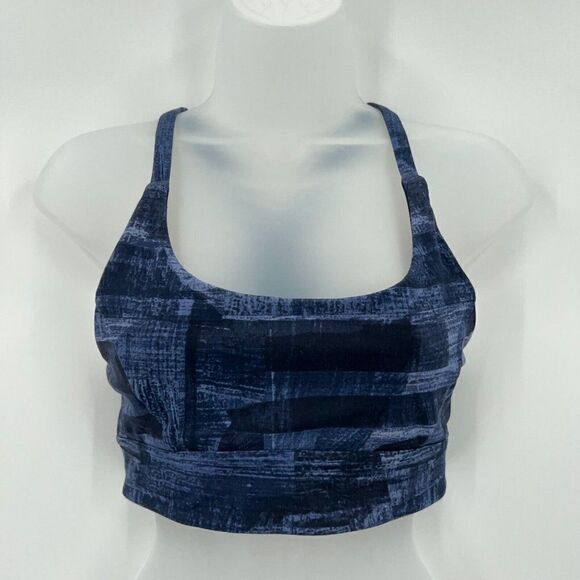 Lululemon Train Time Sports Bra Midnight Blue Size 6 - Picture 1 of 10